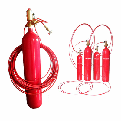 CO2 Automatic Fire Detection Tube With Red Cylinder Color Aluminum Alloy