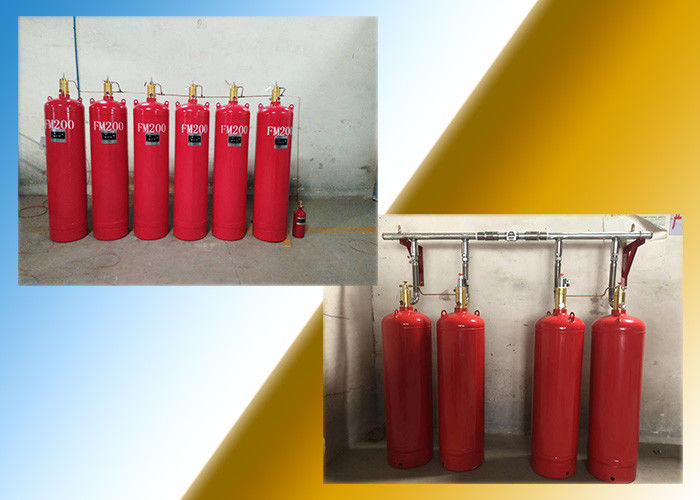red Odorless Novec1230 Hfc227ea FM200 Gas Suppression System For Environmental Safety