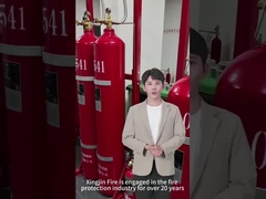 赤い80L 90L IG100窒素の消火装置管ネットワークのタイプ