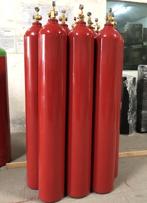 80L 90L IG100 Nitrogen Fire Suppression Device Pipe Network Type Red